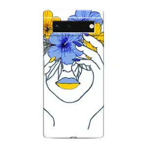 Чехол на Google Pixel 6 Украинский дизайн (Украинка на всю голову)