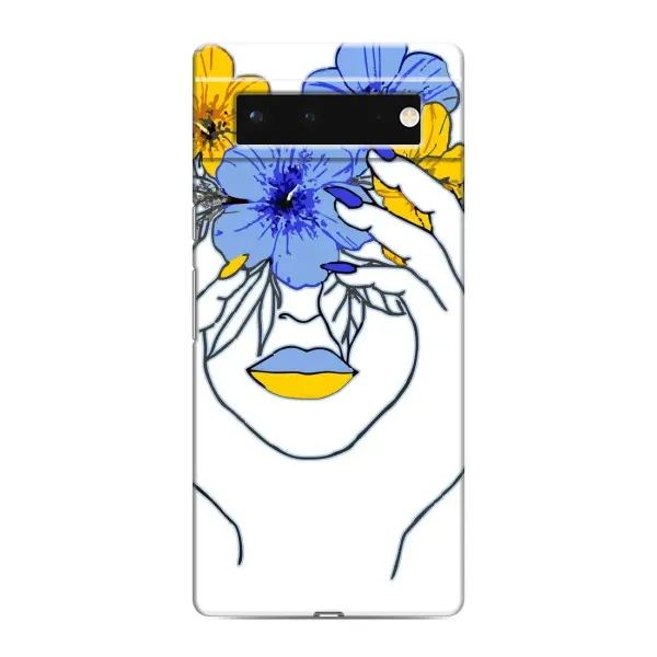 Чехол с рисунком «Украинка на всю голову» для Google Pixel 6 Чехол с рисунком «Украинка на всю голову» для Google Pixel 6