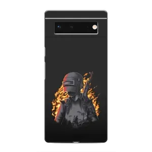 Чохол з картинкою "Герой Pubg" на Google Pixel 6 (В полум'ї)