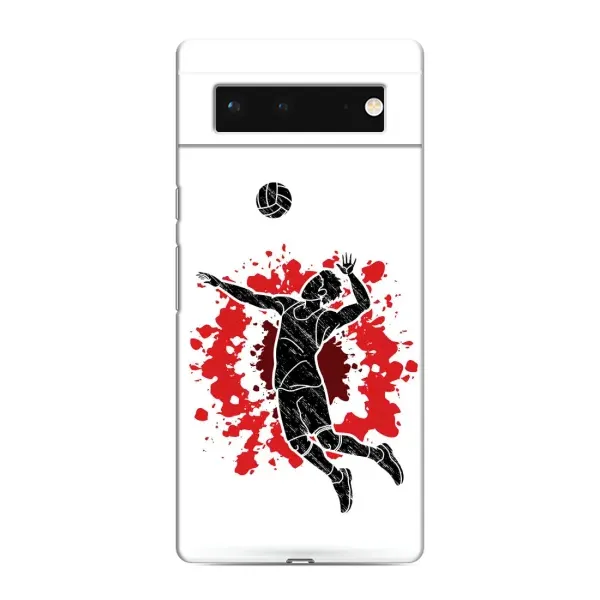 Чехол с рисунком «Волейболист» для Google Pixel 6
