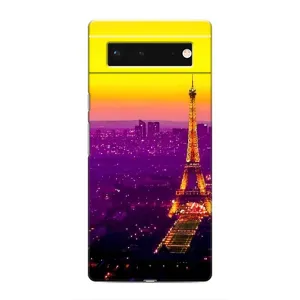 Чехол с Эйфелевой башней на Google Pixel 6 (Яркая башня)