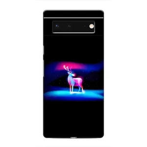 Силіконовий бампер з картинкою звірів для Google Pixel 6 (Яскравий олень)