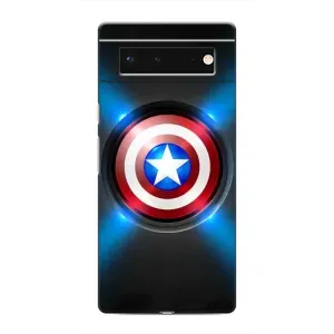Чехол с рисунком «Яркий Щит Капитана» для Google Pixel 6