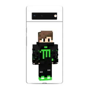 Чохли для Google Pixel 6 (Персонажі МайнКрафт) (Зелений хлопчик)
