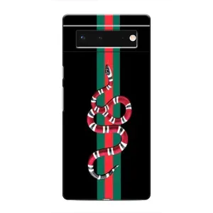 Чехлы Бренд GUCCI для Google Pixel 6 (Змей Гуччи)