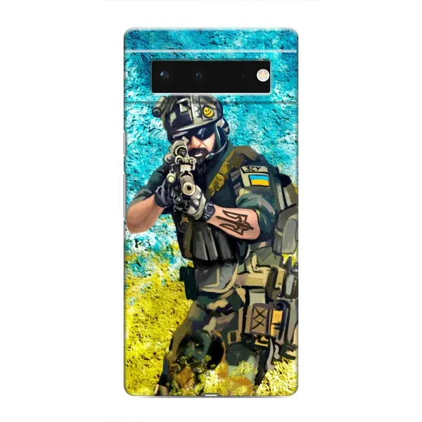 Чехол с рисунком «ЗСУ Воин» для Google Pixel 6 Чехол с рисунком «ЗСУ Воин» для Google Pixel 6