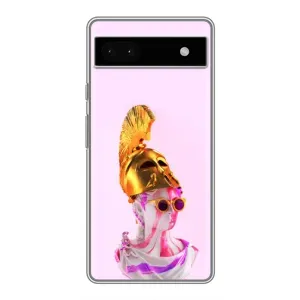 Чехол с Прикольным принтом на Google Pixel 6a (АРТ Статуя)