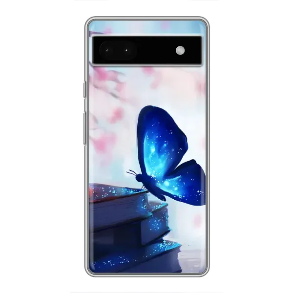 Чехол с рисунком «Бабочка синяя» для Google Pixel 6a Чехол с рисунком «Бабочка синяя» для Google Pixel 6a