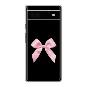 Чехол банты для Google Pixel 6a (Бант на черном)