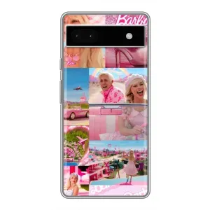Силиконовый Чехол Барби Фильм на Google Pixel 6a (Барби стиль)