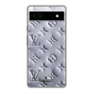 Текстурный Чехол Louis Vuitton для Гугул Пиксель 6а (Белый ЛВ)