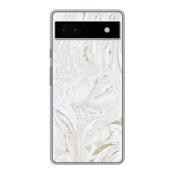 Чехол с рисунком «белый мрамор» для Google Pixel 6a Чехол с рисунком «белый мрамор» для Google Pixel 6a