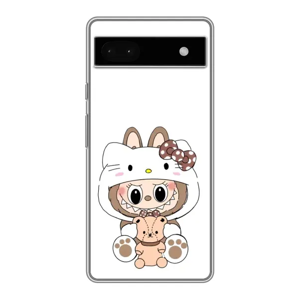 Чохол з малюнком «Білий Лабубу» для Google Pixel 6a Чохол з малюнком «Білий Лабубу» для Google Pixel 6a