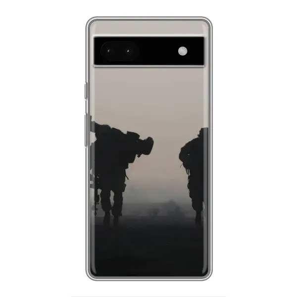 Чехол с рисунком «Бой солдат» для Google Pixel 6a Чехол с рисунком «Бой солдат» для Google Pixel 6a