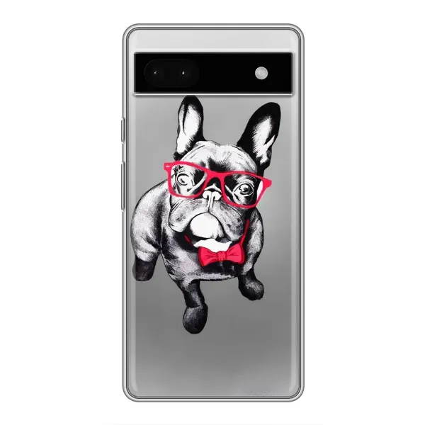 Чохол з малюнком «Бульдог в окулярах» для Google Pixel 6a Чохол з малюнком «Бульдог в окулярах» для Google Pixel 6a