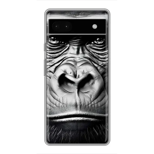 Чехол с рисунком «Черная обезьяна» для Google Pixel 6a Чехол с рисунком «Черная обезьяна» для Google Pixel 6a