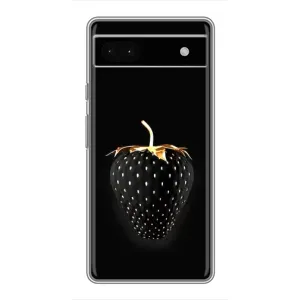 Чехол с изображением  вкусной еды для Google Pixel 6a (Чёрная клубника)