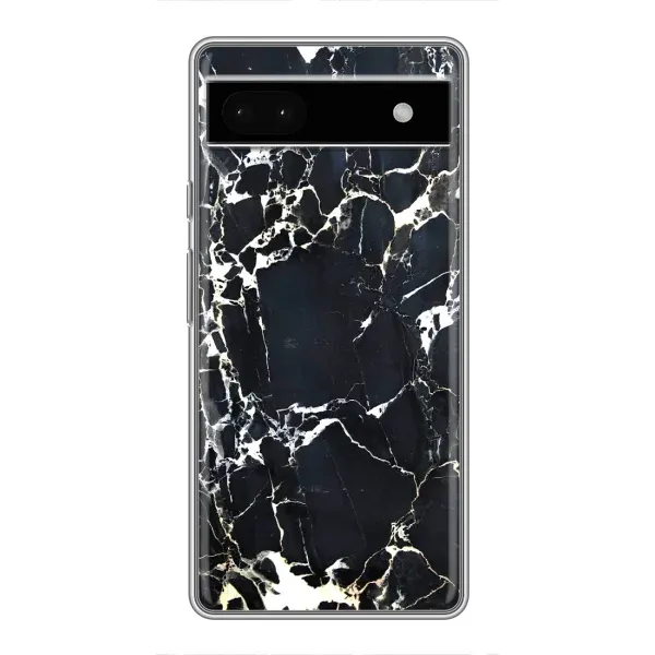 Чехол с рисунком «Чёрный мрамор» для Google Pixel 6a Чехол с рисунком «Чёрный мрамор» для Google Pixel 6a