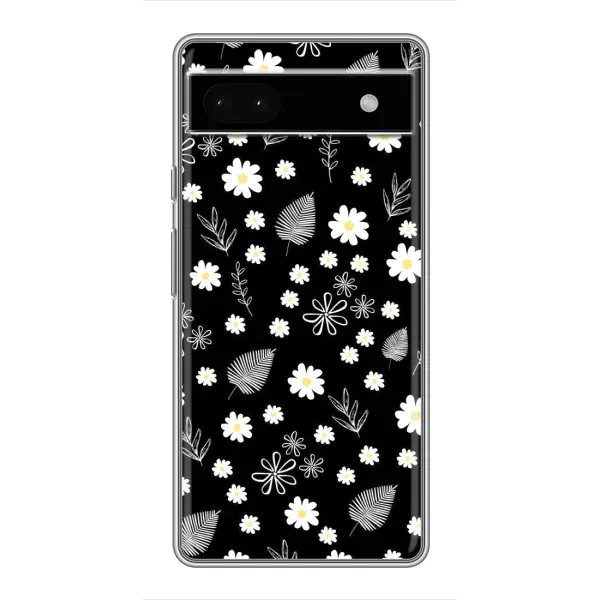 Чехол с рисунком «цветение на чорном» для Google Pixel 6a Чехол с рисунком «цветение на чорном» для Google Pixel 6a
