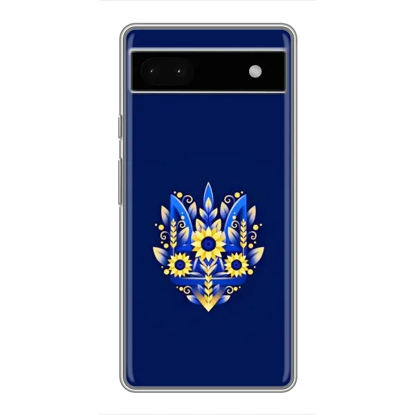 Чехол с рисунком «Цветущий Герб» для Google Pixel 6a