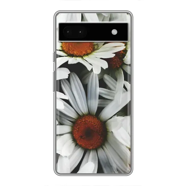 Чехол с рисунком «Цветы Ромашки» для Google Pixel 6a Чехол с рисунком «Цветы Ромашки» для Google Pixel 6a