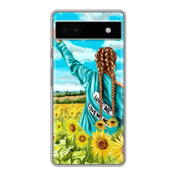 Чехол с рисунком «Девушка на поле» для Google Pixel 6a Чехол с рисунком «Девушка на поле» для Google Pixel 6a