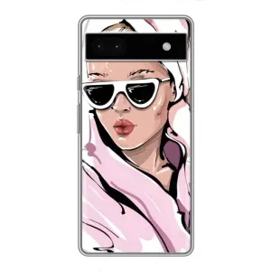 Чехол с картинкой Модные Девчонки Google Pixel 6a (Девушка в халате)