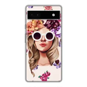 Чехол с картинкой Модные Девчонки Google Pixel 6a (Девушка в очках)
