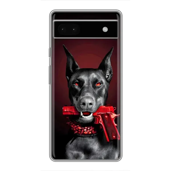 Чохол з малюнком «Доберман злий» для Google Pixel 6a Чохол з малюнком «Доберман злий» для Google Pixel 6a