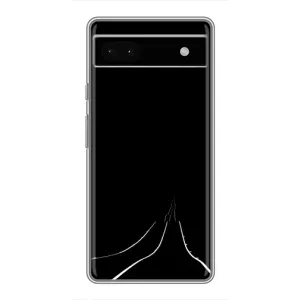 Чехол с картинками на черном фоне для Google Pixel 6a (Дорога)