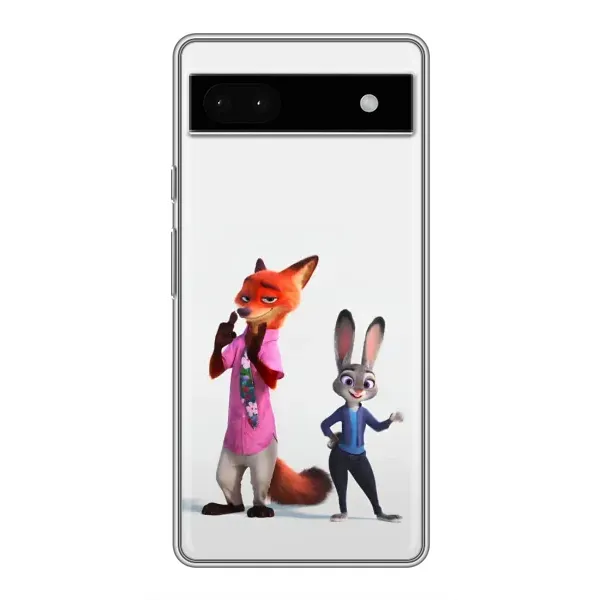 Чехол с рисунком «Джуди и Ник» для Google Pixel 6a