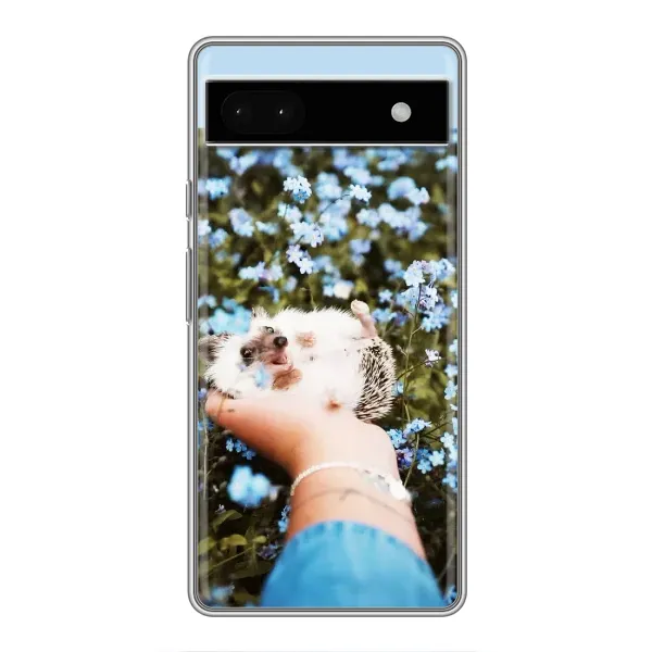 Чехол с рисунком «Ежик на руках» для Google Pixel 6a Чехол с рисунком «Ежик на руках» для Google Pixel 6a