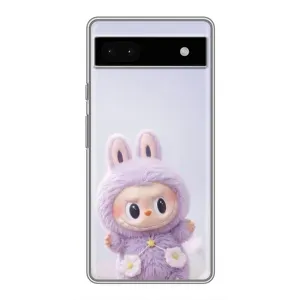 Чохол з принтом Лабубу для Google Pixel 6a (Фіолетовий Лабубу)
