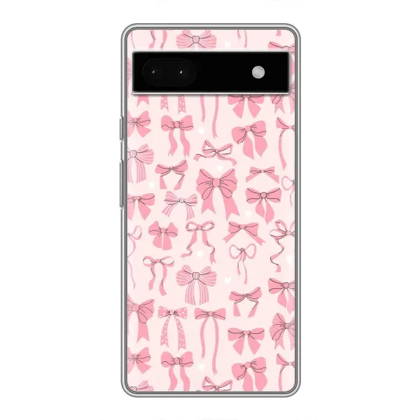 Чехол с рисунком «Фон бантики» для Google Pixel 6a Чехол с рисунком «Фон бантики» для Google Pixel 6a