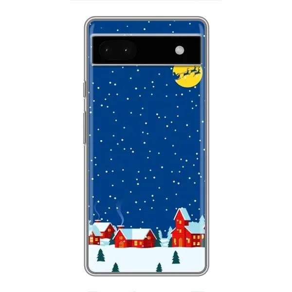 Чехол с рисунком «Город в снегу» для Google Pixel 6a Чехол с рисунком «Город в снегу» для Google Pixel 6a