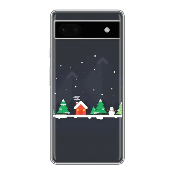 Чехол с рисунком «Город зимний» для Google Pixel 6a Чехол с рисунком «Город зимний» для Google Pixel 6a