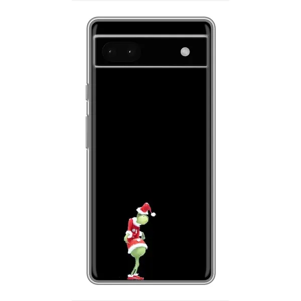 Чехол с рисунком «Гринч на чорном» для Google Pixel 6a Чехол с рисунком «Гринч на чорном» для Google Pixel 6a