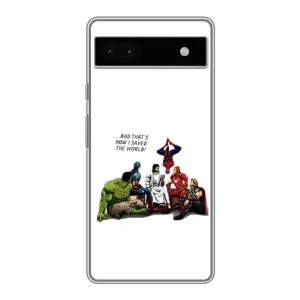 Чехлы для Google Pixel 6a (Для Христиан) (Иисус супергерой)