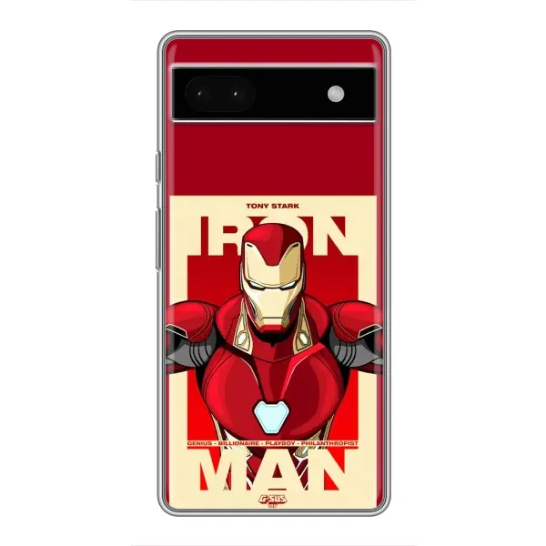 Чехол с рисунком «Iron man» для Google Pixel 6a Чехол с рисунком «Iron man» для Google Pixel 6a