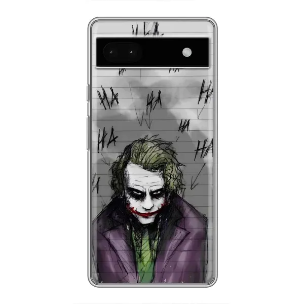 Чехол с рисунком «Joker клоун» для Google Pixel 6a Чехол с рисунком «Joker клоун» для Google Pixel 6a