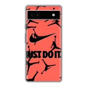 Силиконовый Чехол Nike Air Jordan на Гугул Пиксель 6а