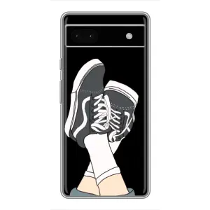 Чехол с Прикольным принтом на Google Pixel 6a (Кеды)