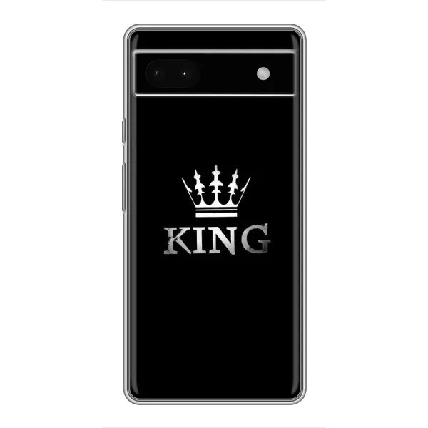Чехол с рисунком «KING» для Google Pixel 6a Чехол с рисунком «KING» для Google Pixel 6a