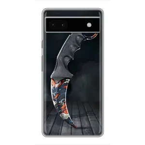 Чехол с рисунком «Кинжал КС ГО» для Google Pixel 6a