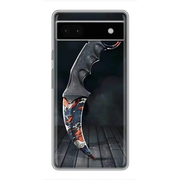 Чехол с рисунком «Кинжал КС ГО» для Google Pixel 6a Чехол с рисунком «Кинжал КС ГО» для Google Pixel 6a