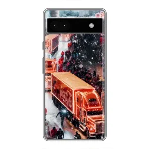 Чехлы на Новый Год Google Pixel 6a (Кока Кола)