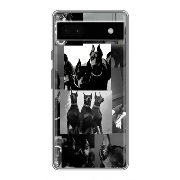 Чохол з малюнком «Колаж Доберман» для Google Pixel 6a Чохол з малюнком «Колаж Доберман» для Google Pixel 6a