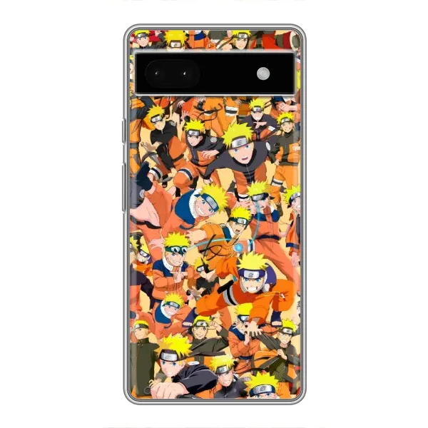 Чохол з малюнком «Коллаж Наруто» для Google Pixel 6a Чохол з малюнком «Коллаж Наруто» для Google Pixel 6a