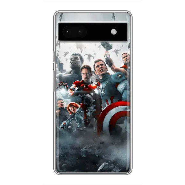 Чехол с рисунком «Команда марвел» для Google Pixel 6a