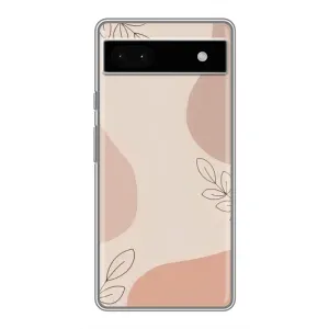 Чохол квітковий дизайн для Google Pixel 6a (Кориневий фон)